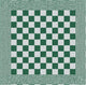Ddddd paño de cocina para barbacoa - juego de 6 - algodón - a cuadros - 50x55 cm - verde
