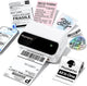 Phomemo m420 - draagbare thermische labelprinter - bluetooth + usb-c connectiviteit - direct thermisch inkless printen - 203 dpi printresolutie - breed formaat labels 40-106 mm - oplaadbare batterij - compact lichtgewicht - zakelijk thuis gebruik