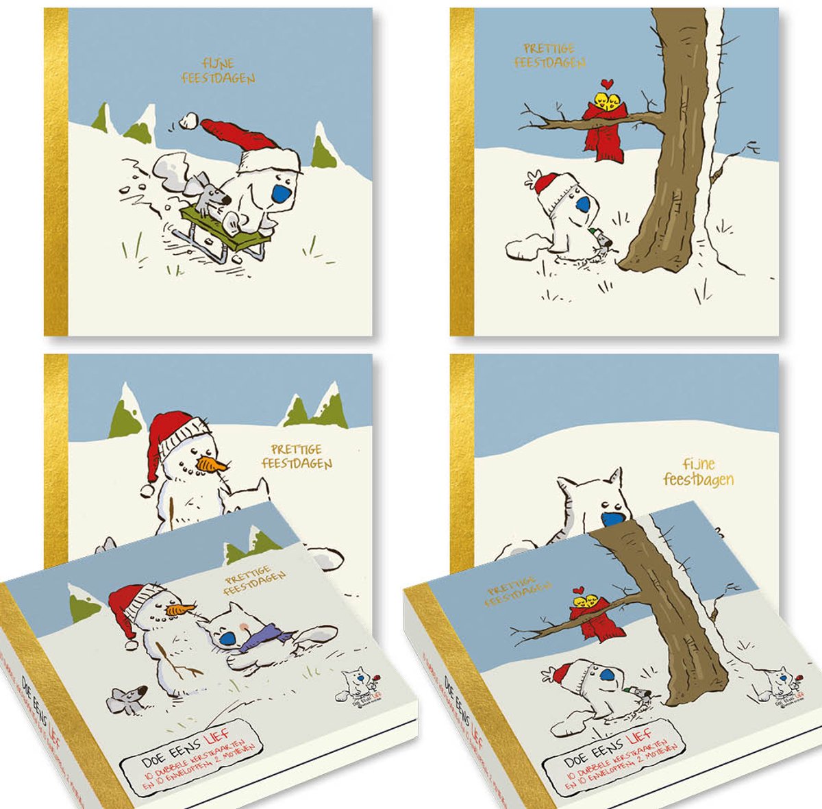 Willem Ritstier, sii gentile con le cartoline di Natale - set 1