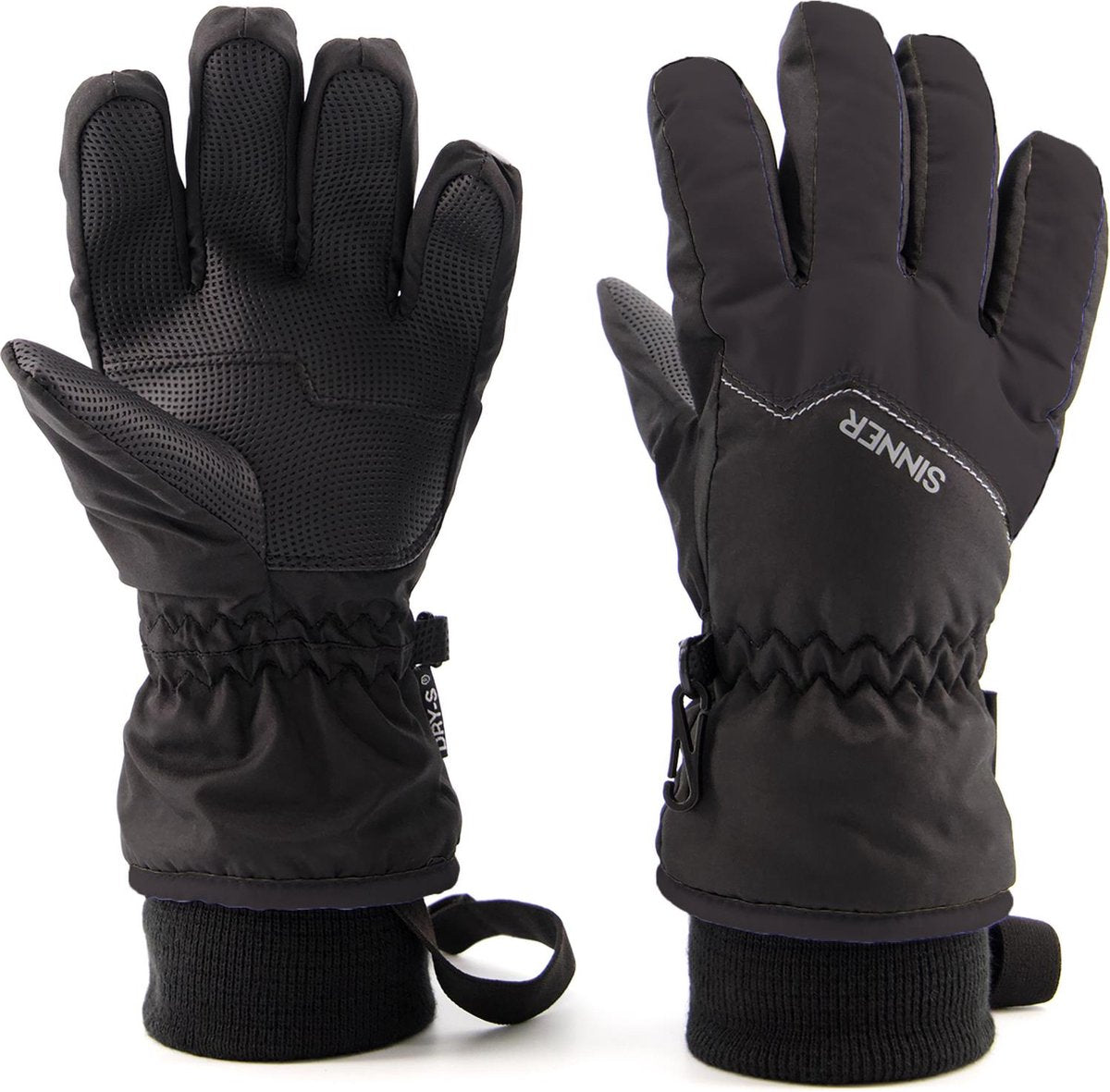 Sinner phoenix - handschoenen - zwart - unisex kids -maat 11-12 jaar