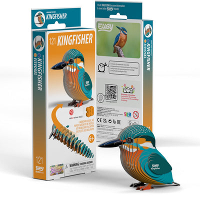 Eugy 3d puzzel - ijsvogel - vogels - duurzaam - verzamel ze allemaal - 6 jaar