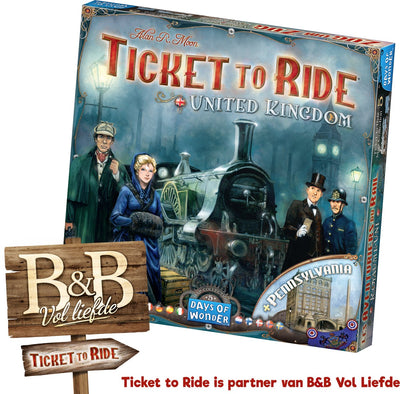 Days of Wonder - biglietto per cavalcare nel Regno Unito, Pennsylvania - espansione - gioco da tavolo