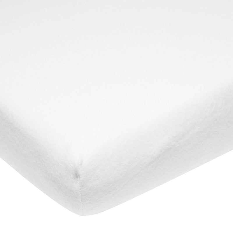 Meyco baby uni sábana bajera elástica colchoneta molton - blanco - 50x90cm