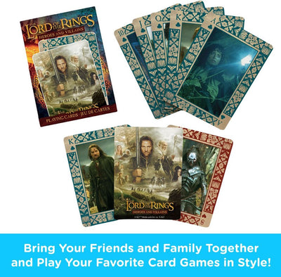 Lord of the rings playing cards heroes and villains