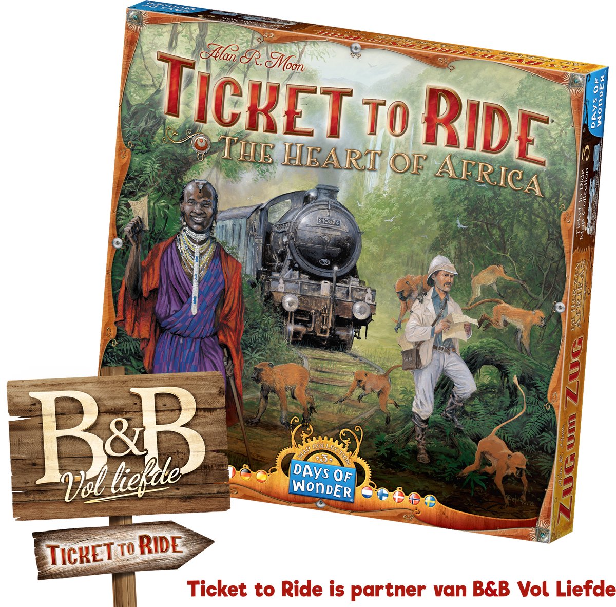 Bicket Asmodee per cavalcare il gioco da tavolo Africa