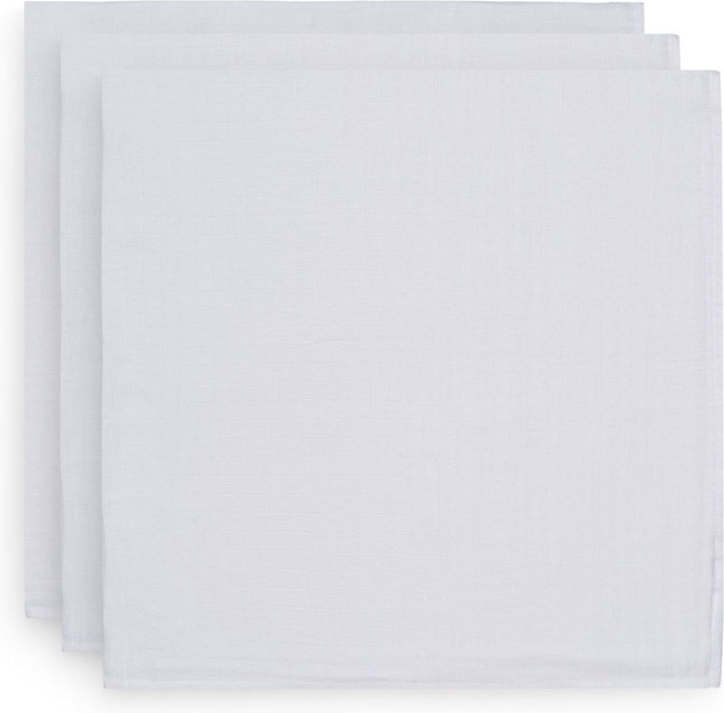 Jollein hydrofiel multidoek basic 70x70cm - white - 3 stuks