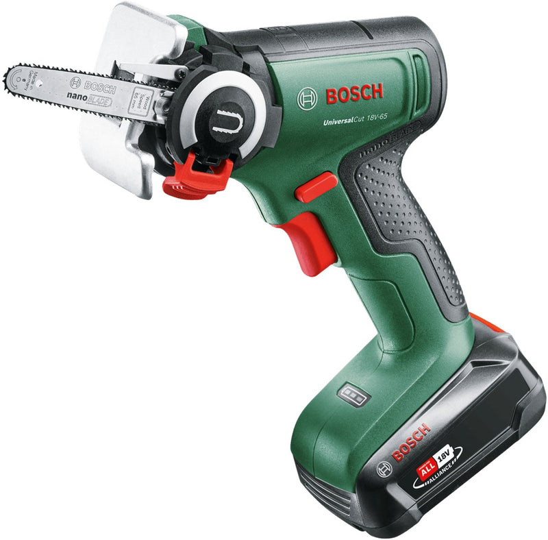 Bosch universalcut 18v-65 - inclusa batteria agli ioni di litio da 18 V (2,5 Ah) e caricabatterie