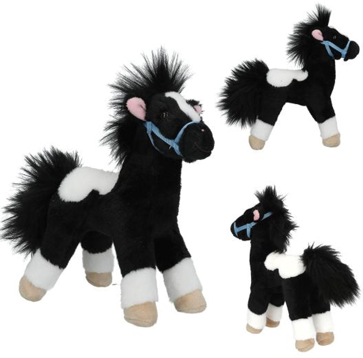 Depesche Miss Melody Cavallo di peluche bianco e nero 18 cm.