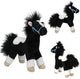 Depesche Miss Melody Cavallo di peluche bianco e nero 18 cm.