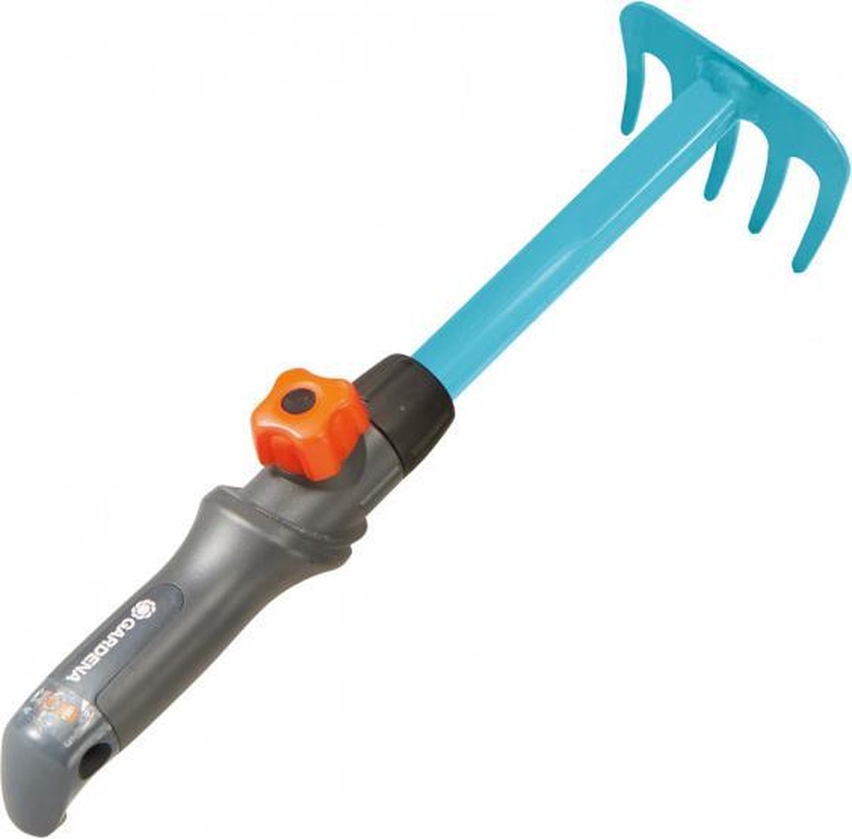 Gardena rastrello per bambini combisystem - rastrello per bambini con sistema a scatto e pomello girevole - rastrello per foglie con manico per giardinaggio - attrezzi da giardino combisystem