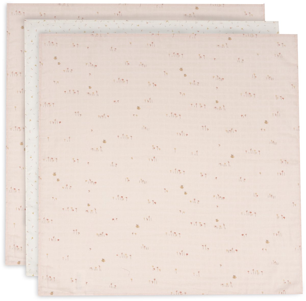 Panno idrofilo Jollein piccolo - 70x70 cm - grazioso picnic - 3 pezzi