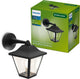 Philips led philips juli wandlamp - buitenverlichting - e27-fitting - weerbestendig: ip44 - zwart - klassiek ontwerp