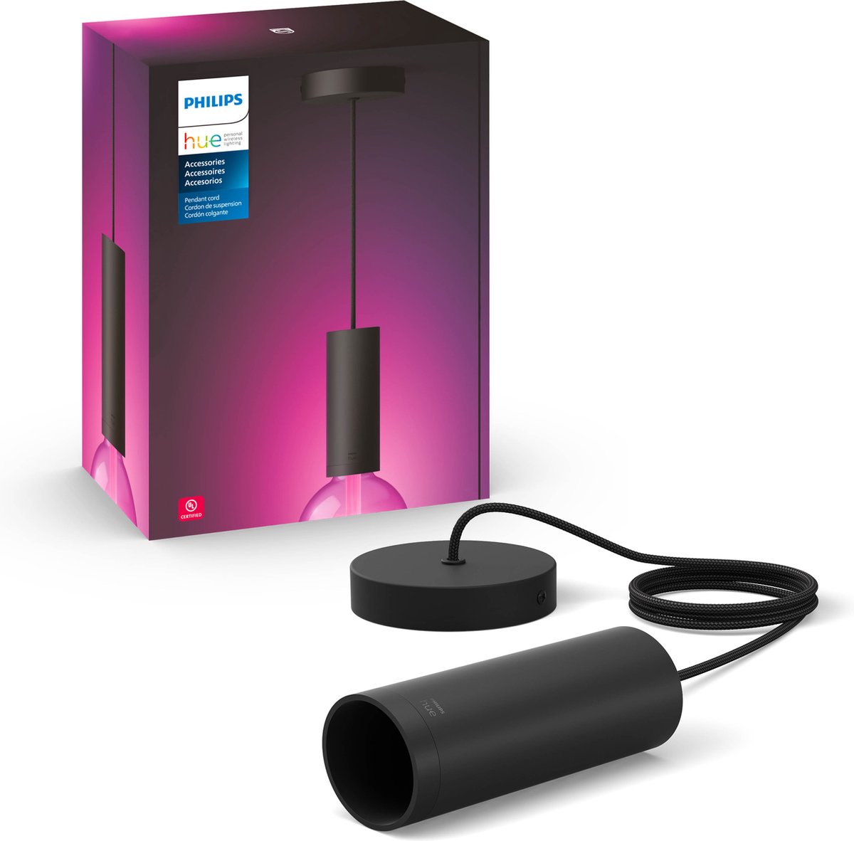 Cavo guida luce Philips hue - nero - e27