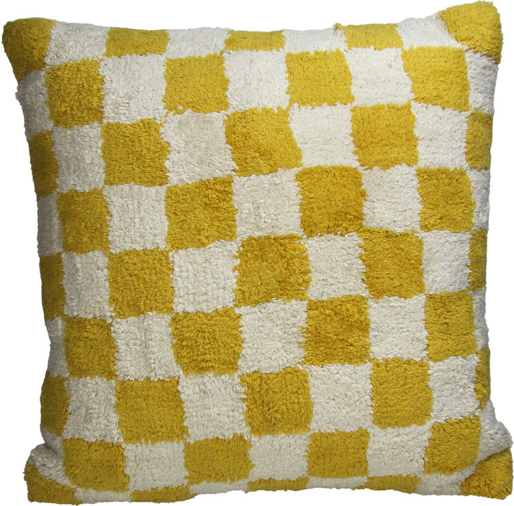 Cuscino collezione HD a quadri in cotone 50x50cm