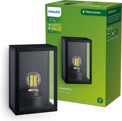 Lampada da parete Philips LED Philips Alzor - nera - E27