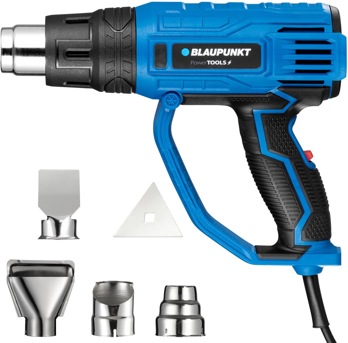 Blaupunkt - heteluchtpistool - warmtepistool, 2000w, blaasregeling, bereik 350-600°c, hg2010