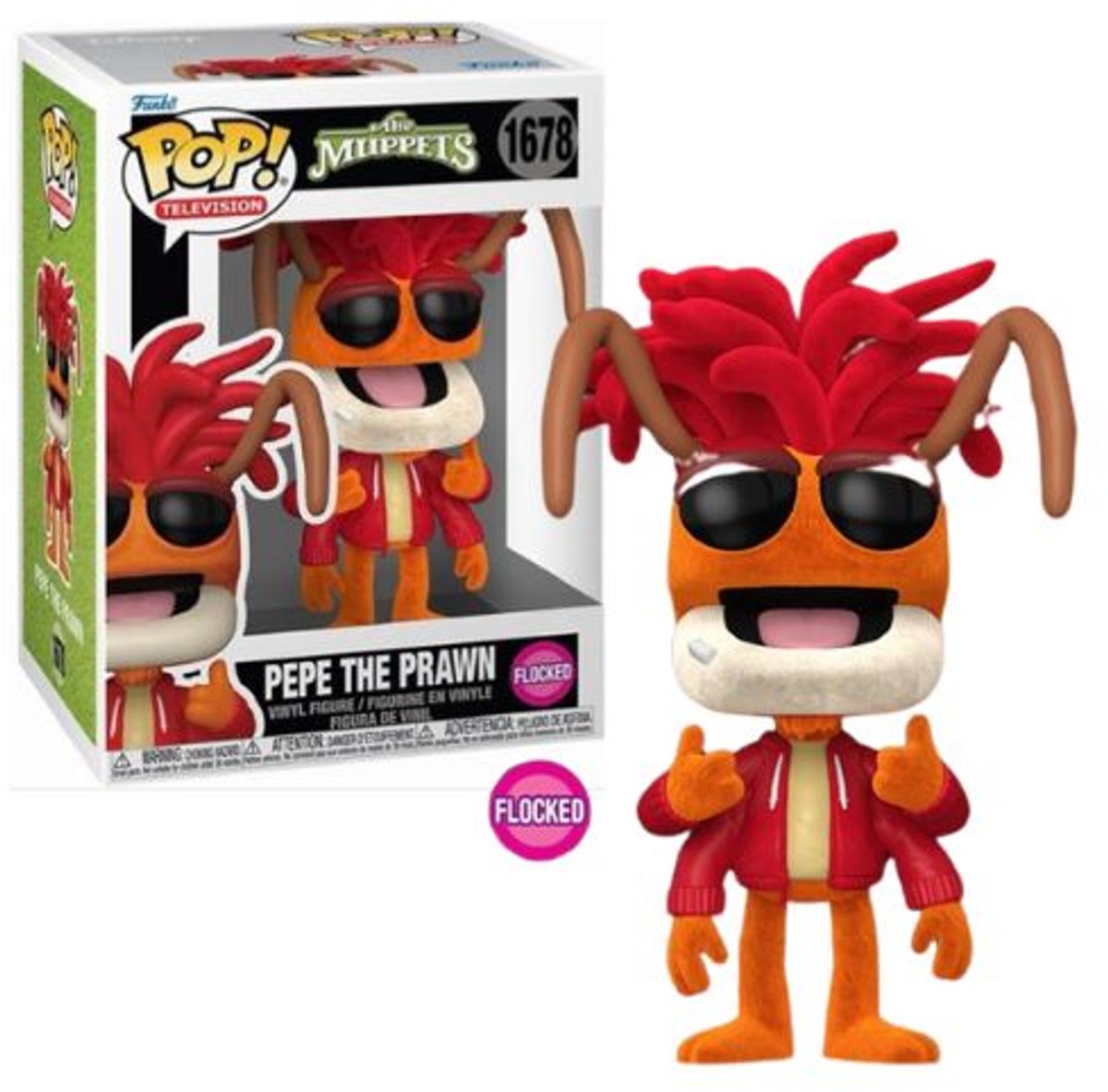 Funko the muppets pepe the prawn vinylfiguur 1678 unisex pop! - neutraal - standard