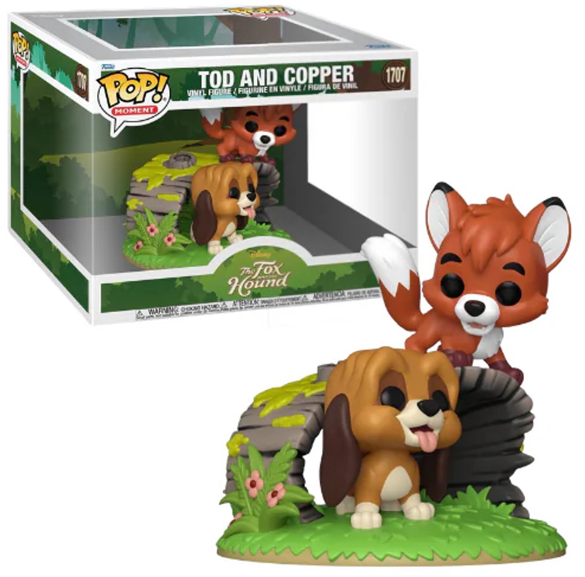 Funko cap und capper tod y cobre (pop! moment) figura de vinilo 1707 pop unisex! - neutro - estándar