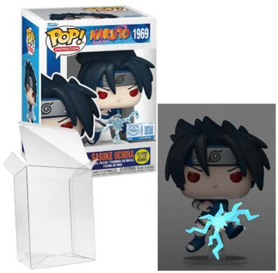 Funko pop più! animazione: Naruto - Sasuke Uchiha #1969 si illumina al buio in edizione speciale esclusiva