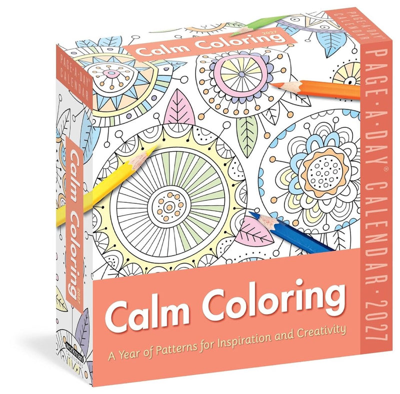 Calm coloring page-a-day(r) calendar 2027: a year of patterns for inspiration and creativity