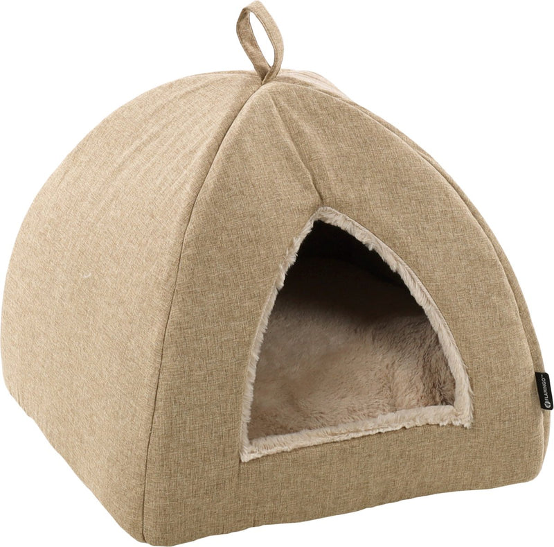 Cuccia per gatti Flamingo - cesta per gatti - cuccia per gatti - grotta per gatti - grotta per gatti - beige, 38 x 38 x 40 cm - posto letto isidoor