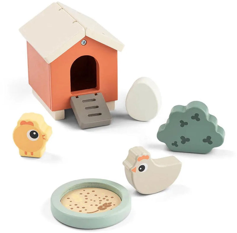 Fatto da Deer Tiny Farm Wooden Play set Clucky