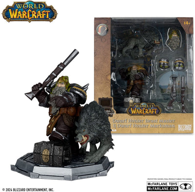 Mcfarlane figuras de acción de world of warcraft cazador enano 15 cm - ventisca - juguetes
