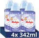 Robijn - intense wasparfum - puur zacht - 4 flessen x 342 ml - voordeelverpakking