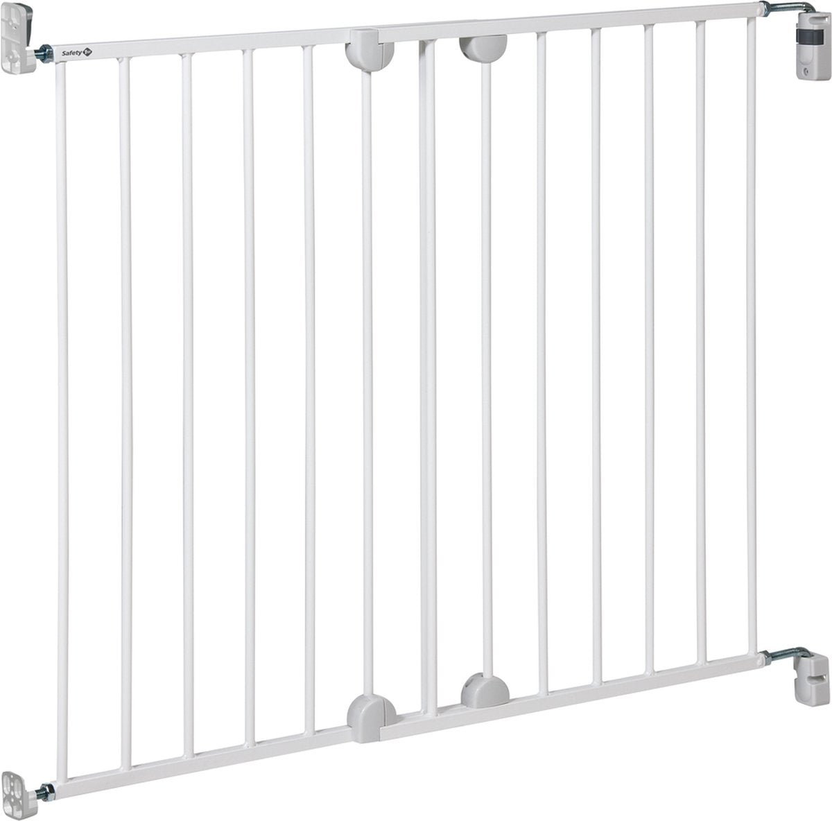 Safety 1st safety1st wall fix traphekje - uitschuifbaar - 62 t m 102 cm - schroefbevestiging - metal white