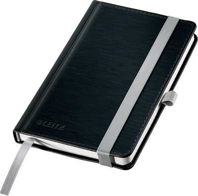 Leitz 44911094 notebook checked satin-black number of pages: 80 din A6