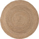 Woood ross vloerkleed - jute - naturel - 1x150x150
