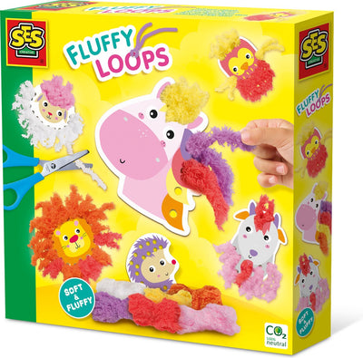 Ses creative – fluffy loops – sensory toys – make 6 soft wire animals – including children's scissors