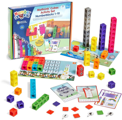 Recursos de aprendizaje mathlink® cubes numberblocks® 1-10 conjunto de actividades - 3+