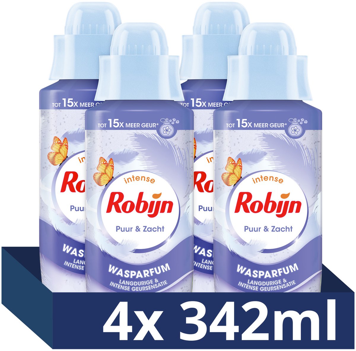 Ruby - profumo lavante intenso - puro morbido - 4 flaconi x 342 ml - confezione risparmio