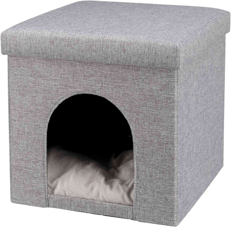 Trixie Pouf Cat Basket Cat Relax-IGlo Alois Grey
