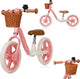 Bicicletta senza pedali per bambini Lionelo Alex Plus - da 3 a 6 anni - pneumatici in schiuma EVA - manubrio a sella regolabile - telaio in acciaio - limitatore del manubrio - incluso cestino per campanello - fino a 30 kg