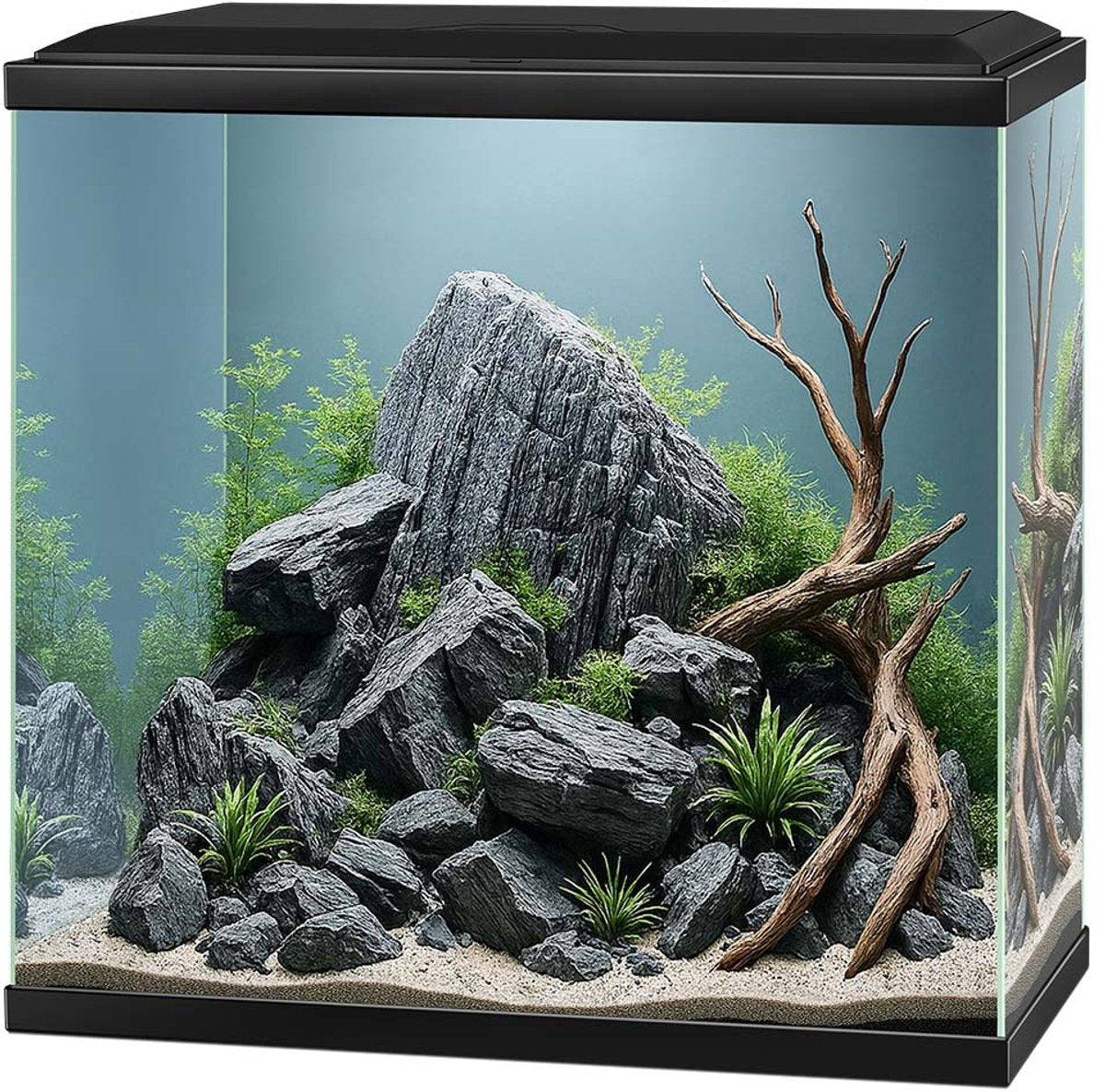 Acquario Ciano aqua 30 LED 25 litri 40 x 20 x 45,5 cm nero