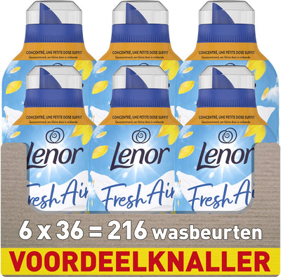 Lenor fresh air fabric softener - sun rays - 6 x 36 washes
