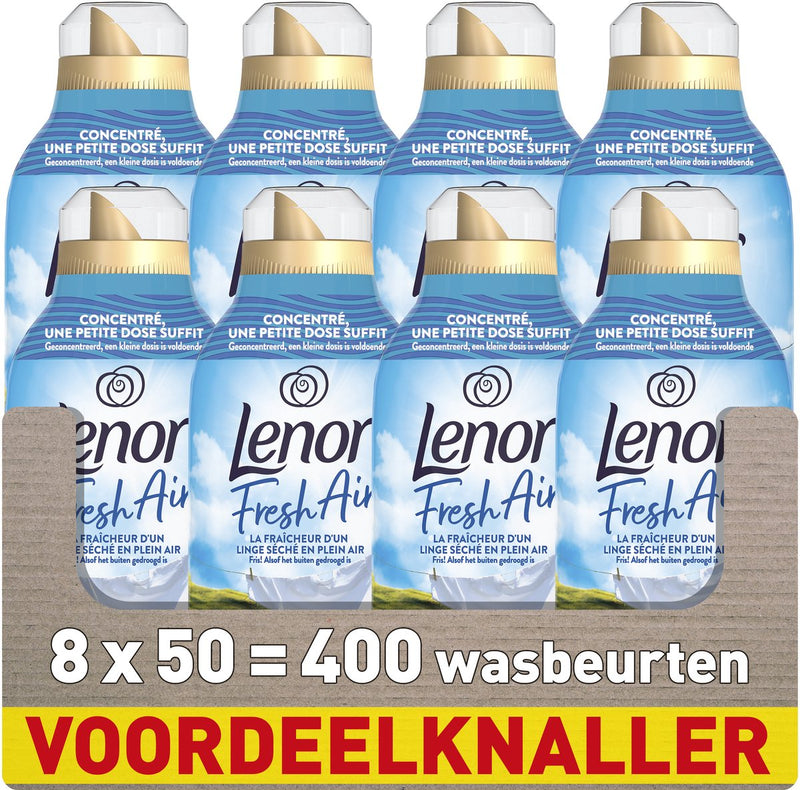 Ammorbidente Lenor Fresh Air - Brezza estiva in riva al mare - 8 x 50 lavaggi