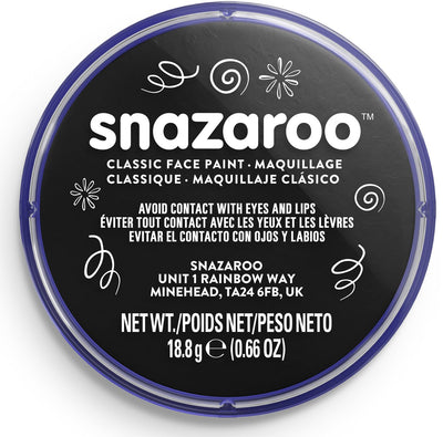 Snazaroo 1118111 - black - 18ml aqua schmink kinderschmink voor kinderen en volwassenen