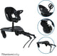Tavola con ruote per bambini in titanio smart joy2ride con sedile tutto nero