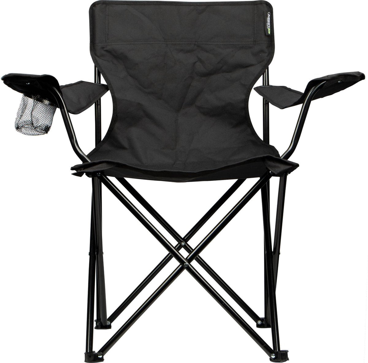 Abbey camp campingstoel - vouwstoel - visstoel - incl draagtas - zwart