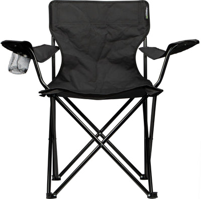 Abbey camp campingstoel - vouwstoel - visstoel - incl draagtas - zwart