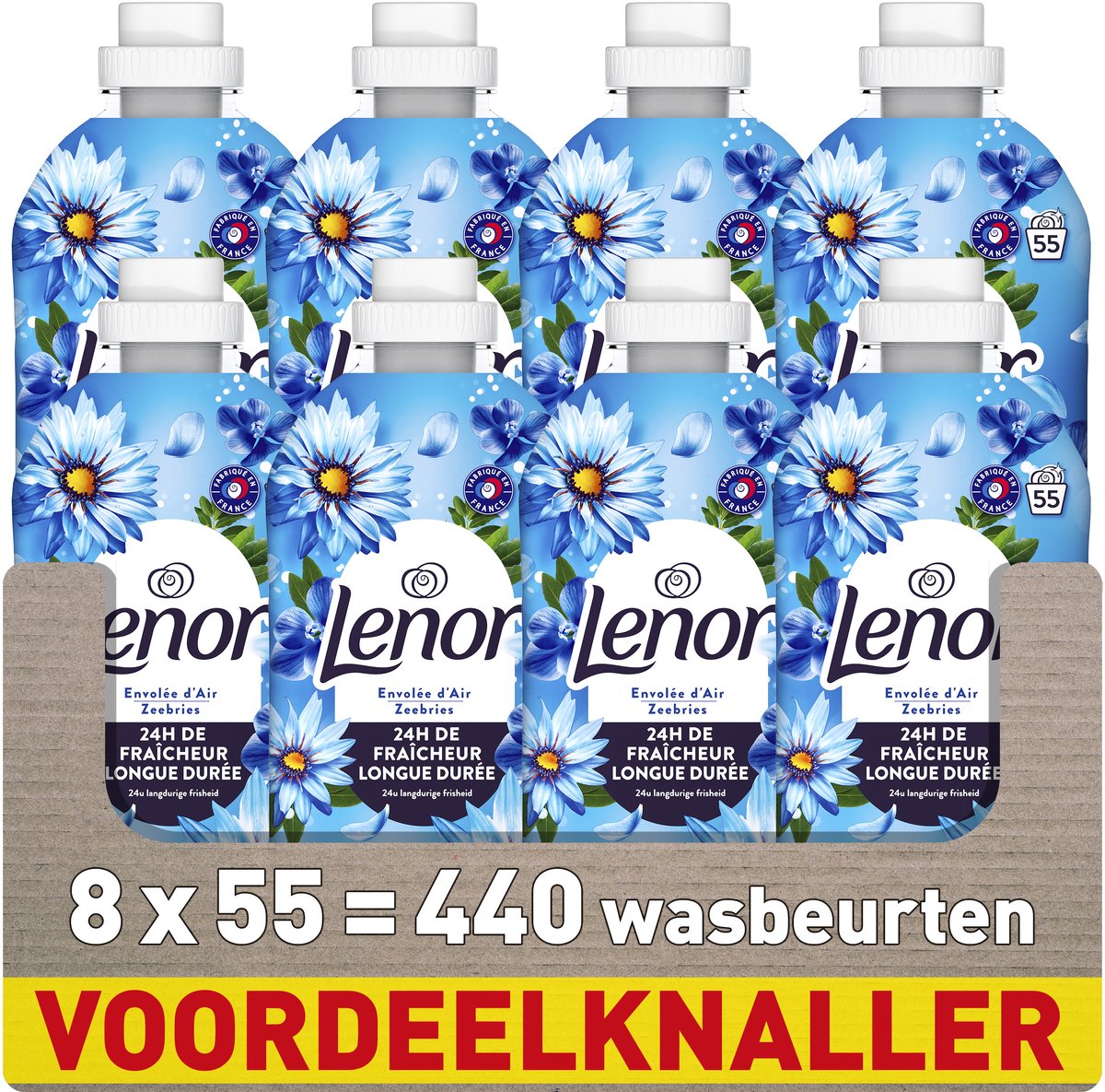 Suavizante Lenor - brisa marina - 8 x 55 lavados