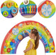 Vigatoys viga giocattoli - legno - tavolo da gioco da parete - arcobaleno - diametro 162 cm