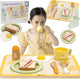 Classic World World World Wooden Breakfast Set con bandeja, 13dlg.