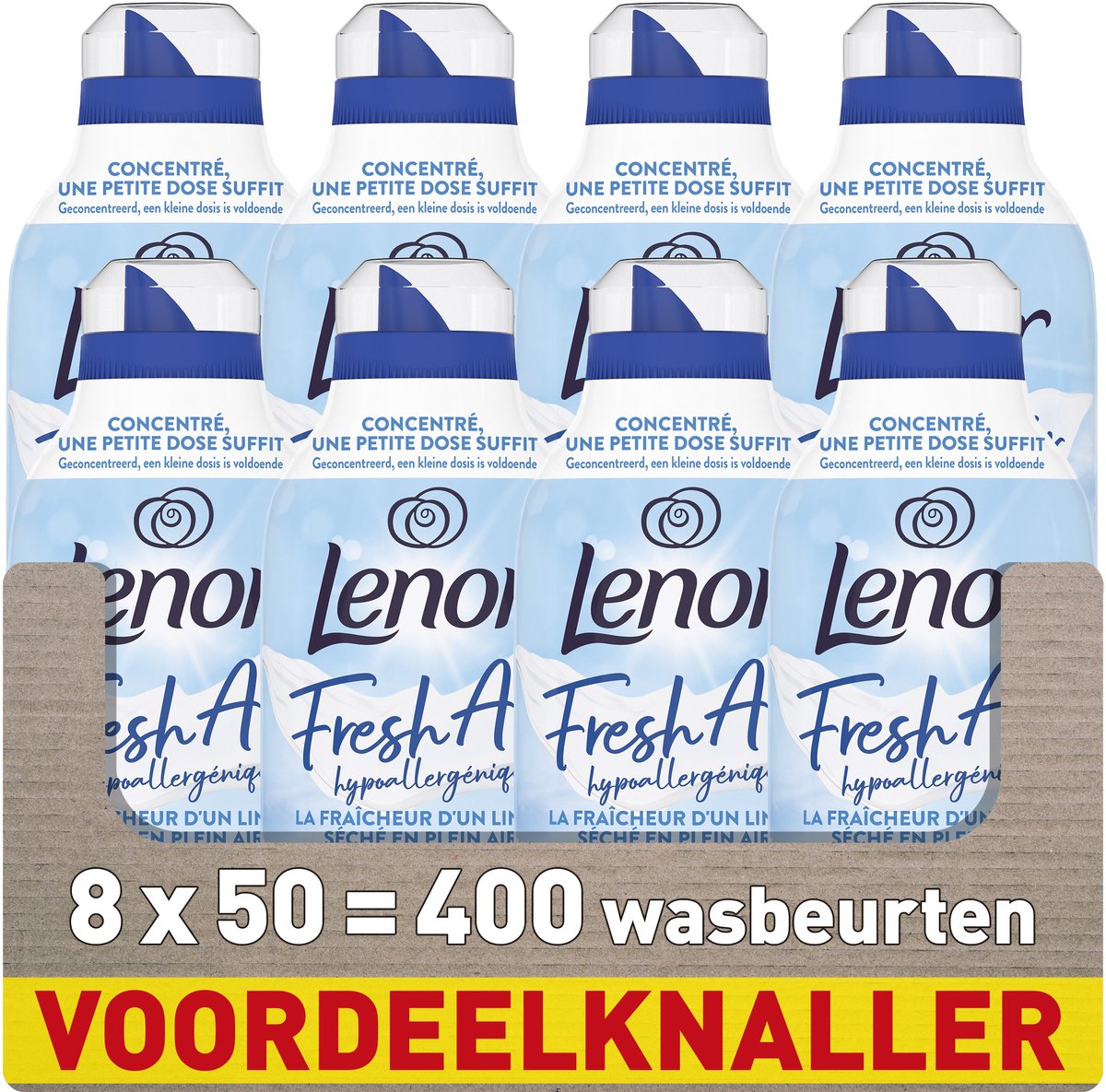 Ammorbidente Lenor Fresh Air Sensitive - per pelli sensibili - 8 x 50 lavaggi