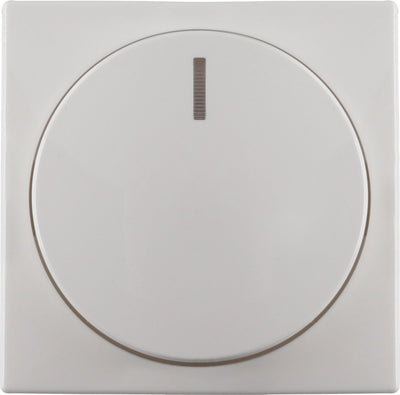 Regulador pulsador blanco polar placa central bola Busch-Jaeger