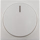 Regulador pulsador blanco polar placa central bola Busch-Jaeger