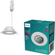 Foco empotrable Philips cilantro - tecnología de iluminación con interruptor de escena - 5w - luz blanca fría: 4000k - blanco